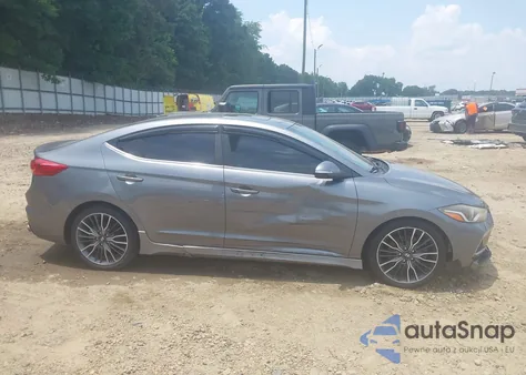 2018 Hyundai Elantra Sport из США, поврежденный, VIN KMHD04LB0JU573587